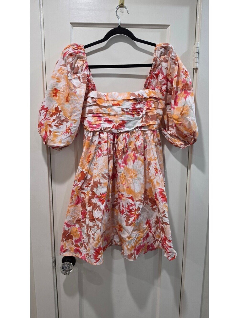 Abercrombie & Fitch Floral Puff Sleeve Dress Size ST